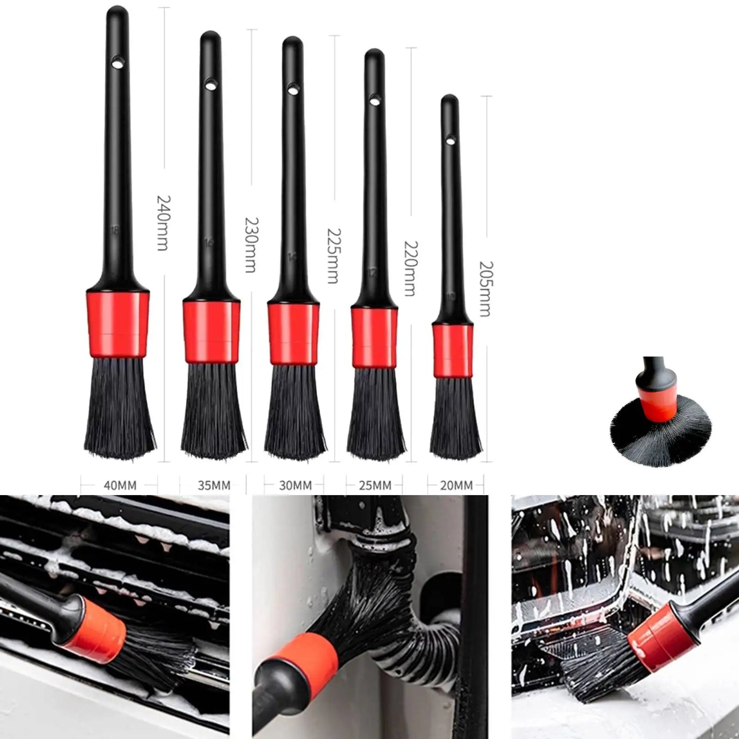 Car Brushes Car Cleaning Detailing Brush Set For Long Fortune Cloth Screwdriver Brush Changan Cx70 Nano Sponge Gadget Haushalt