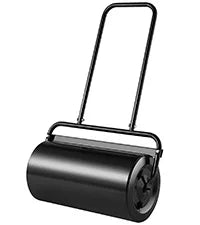 SucceBuy Lawn Roller 13 Gallon Sand/Water Filled Yard Roller Steel Sod Roller with Easy-turn Plug and U-Shaped Ergonomic Handle