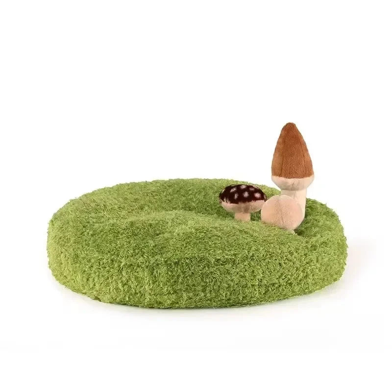 Pet cat dog mat cat nest Cat sleeping nest plush toy round nest cat dog dog soft and comfortable all year round