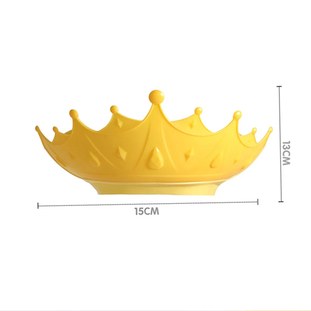 3PCS Adjustable Kids Baby Shower Cap Children Bath Wash Hair Eye Care Crown Shape Hat