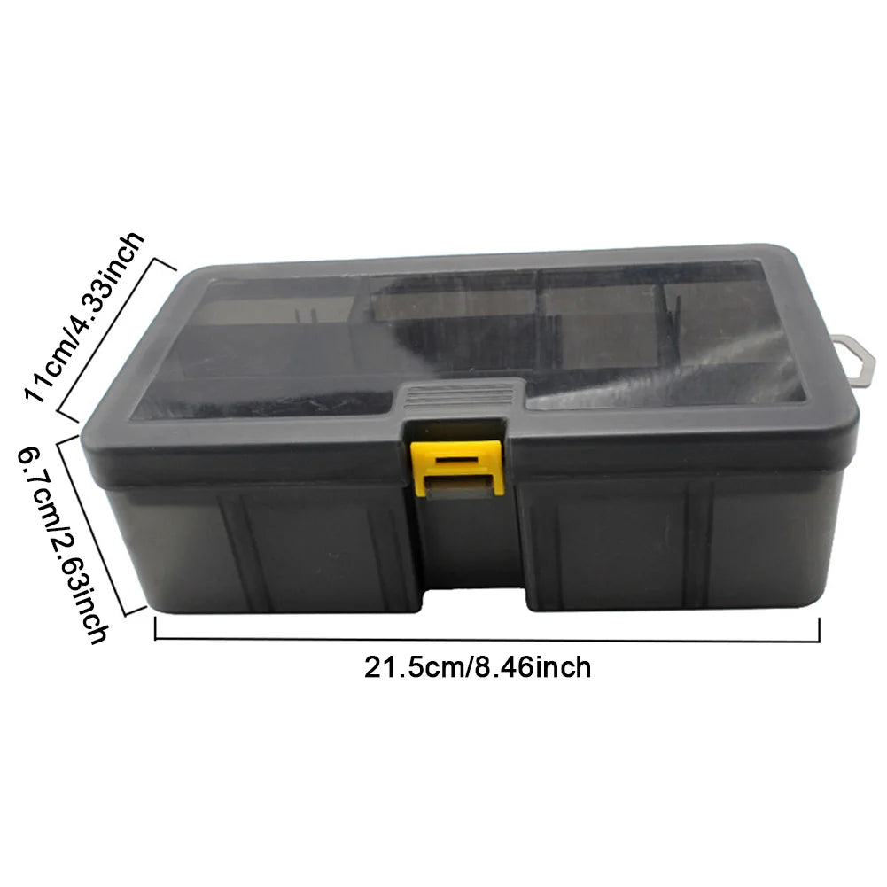 Double Layer Bait Lure Hook Accessories Box Waterproof Plastic Fishing Lure Box Bait Storage Box Multifunctional Fishing Tool