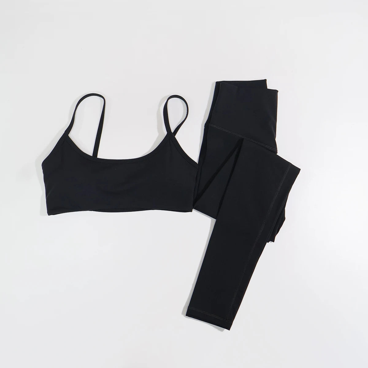 Ctenkevet Summer Eco-Friendly 2Pcs Women's Yoga Set Backless Bra Top Leggings Two-Piece Sport Outfit Female Fitness Clothing