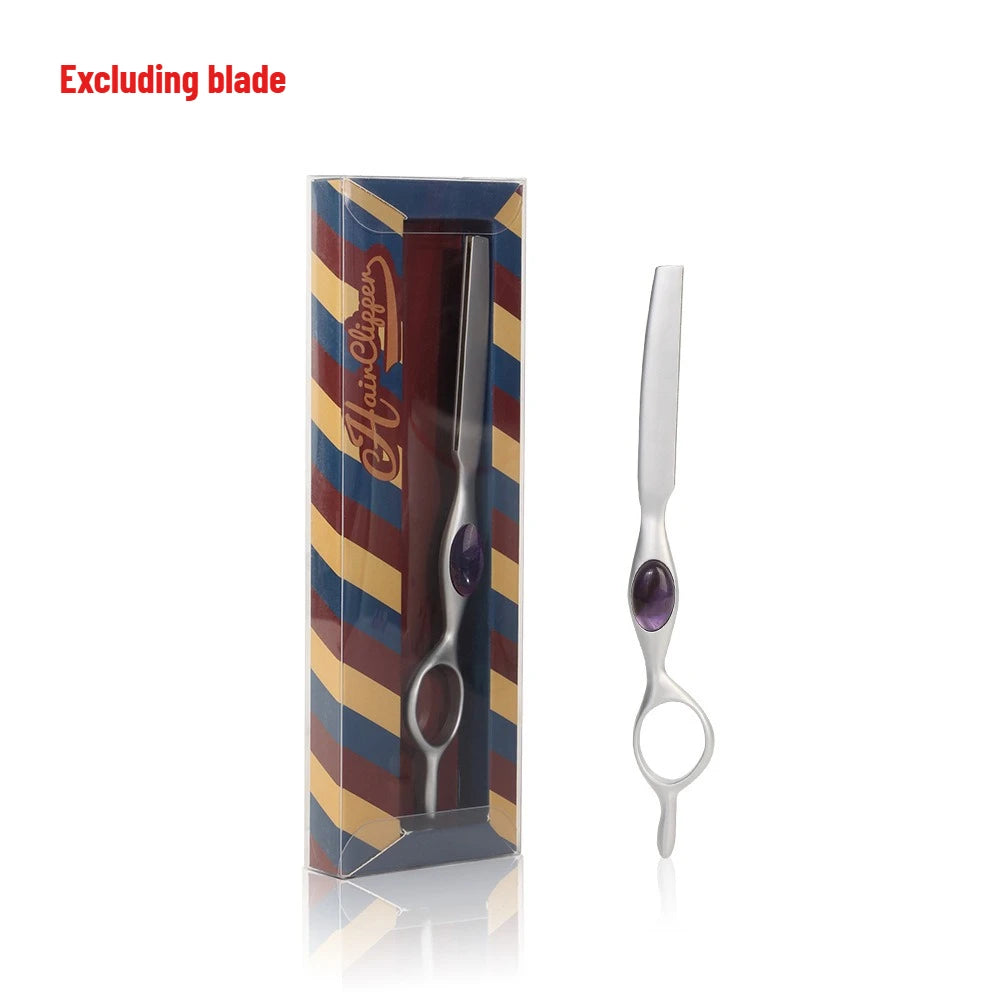 Professional Sharp Barber Razor Blade Purple Dragon Hair Razors Cut Hair Cutting Thinning Knife Salon Tools