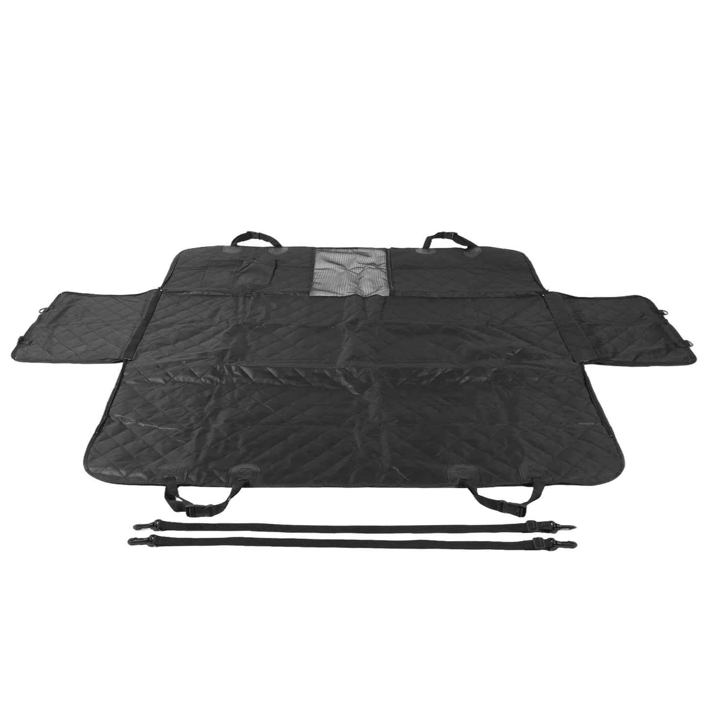 NonSlip Protector Mat with Mesh Window and Side Protection Dog Hammock Car Rear Seat Protection Cover for Cars/Trucks/SUV