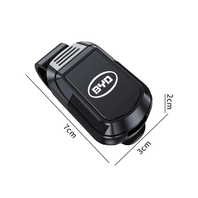 Car Sun Visor Glasses Clip For BYD Atto E6 Tang F3 Song F3R Qing Yuan I3 S7 Mirror Style Sunglasses Holder Frame Car Gadgets 