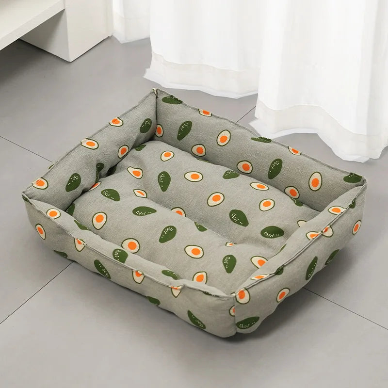 Pet Summer Mat Cute Dog Cooling Sofa Breathable Washable Four Seasons For Small Dog Bed Cushion Pet Cat Nest Mat Accessories