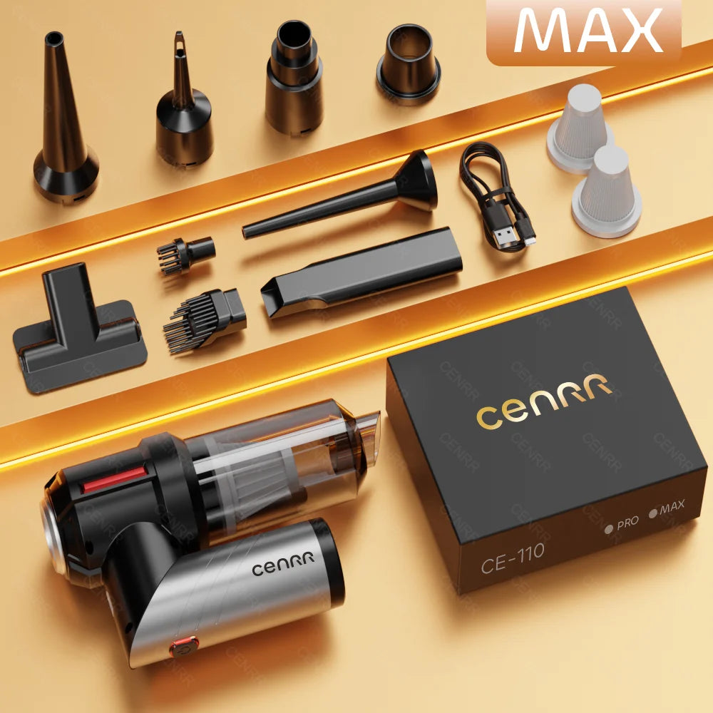 CENRR 998000PA Car Vacuum Cleaner Mini Cordless Powerful Wireless Car Cleaner HandHeld Portable Vacuum Cleaner Home Appliance