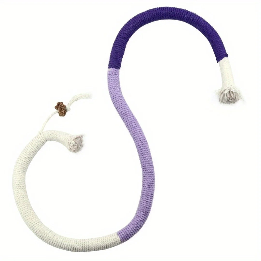 Cotton Cat Chew Toy for Teeth Cleaning, Catnip Rope Toys for Indoor Cats,Nibbling Exercise, Interactive Cat Nip Teething Toys fo