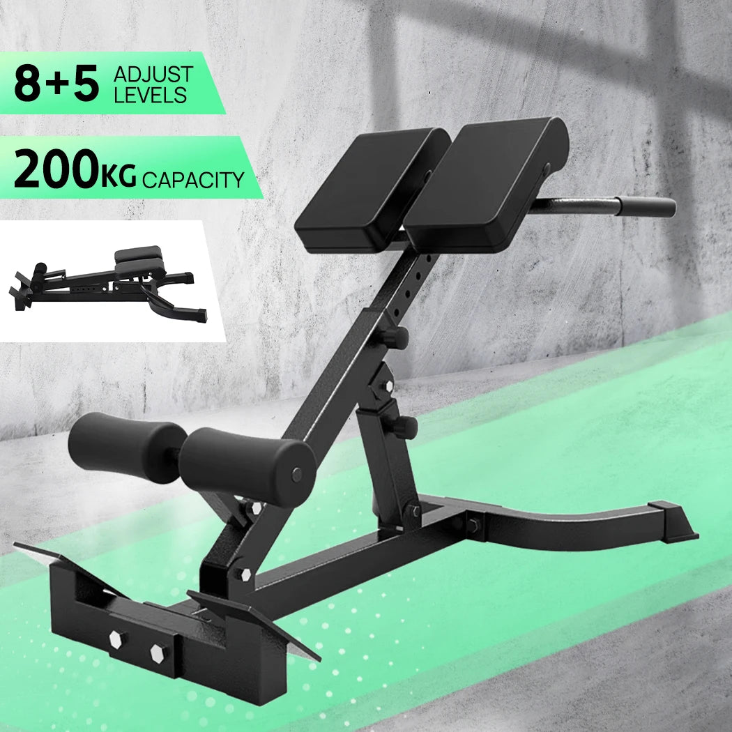 Roman Chair for Hyperextension Core Workouts Adjustable Home Gym Bench