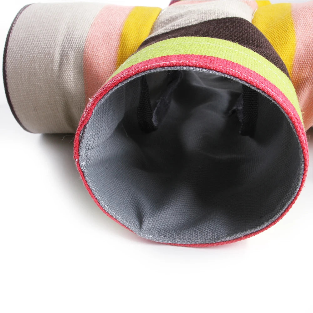 Small Pet Canvas Play Tunnels Guinea Pig Toy Ferret Tubes For Hedgehog Hamster