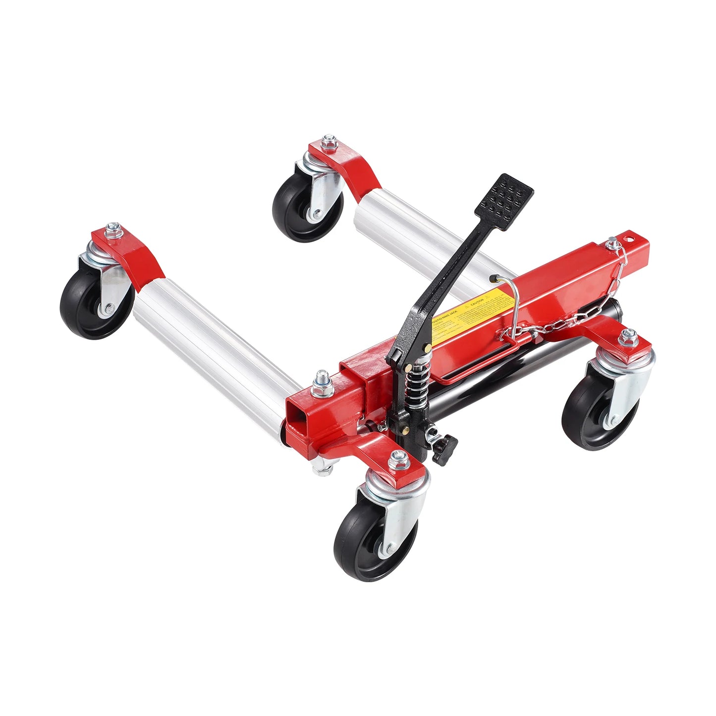 SucceBuy Wheel Dolly Heavy Duty Vehicle Positioning Ratchet Tire Jack Max Capacity 1500 Lbs Car Dolly for Car Auto Repair Moving