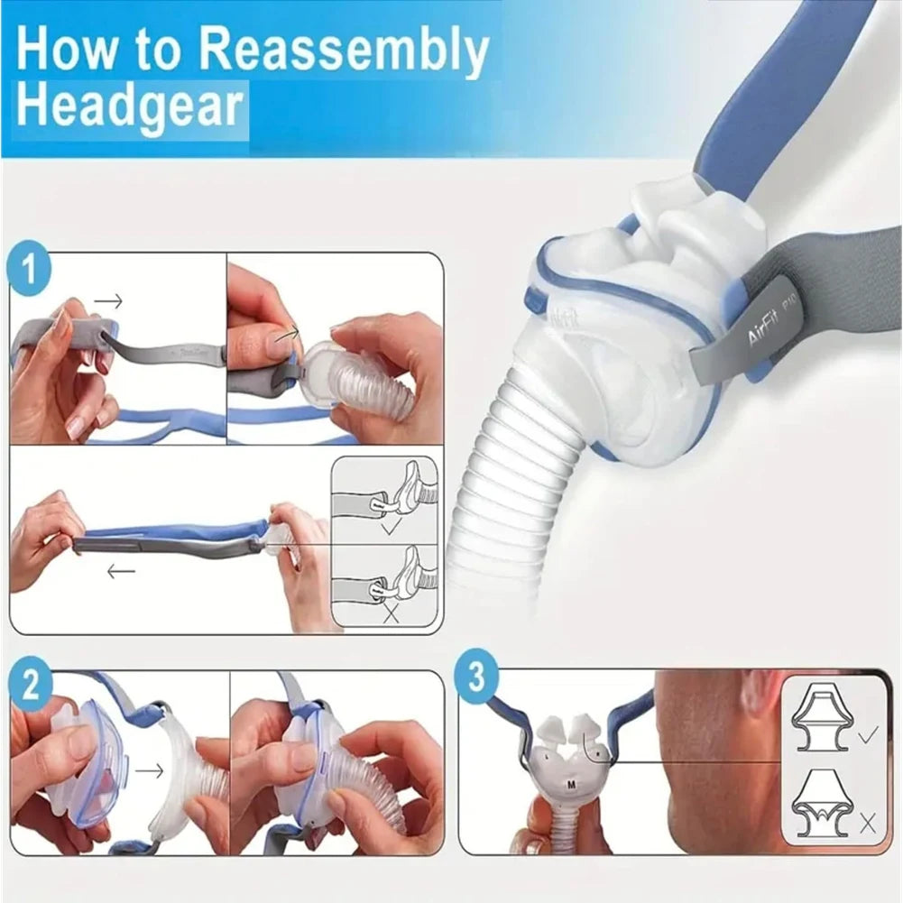 For Resmed Airfit P10 Replacement CPAP Mask Accessories-Nasal Pillow Cushion-For CPAP Patients men