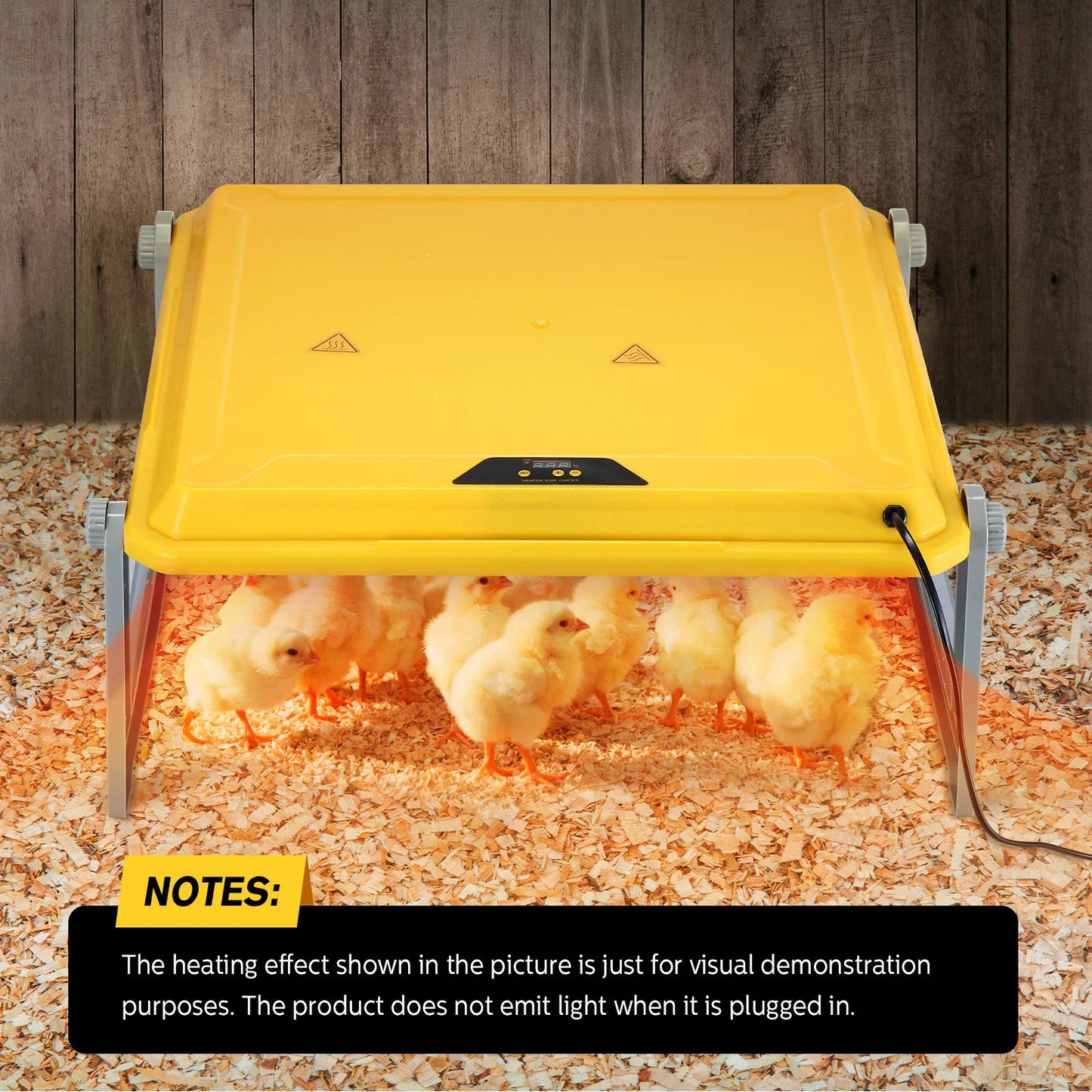 Pet Scene Adjustable Chick Brooder Heating Plate Chicken Chook Heater Coop Poultry Duck Quail Brooding Warmer for 40 to 50 Chick