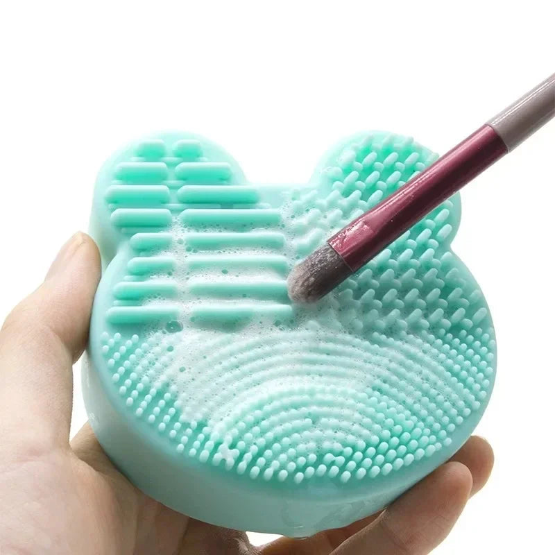 Multifunction Makeup Brush Cleaner Beauty Powder Remover Makeup Brush Dry And Wet Cleaning Silicone Sponge Tool
