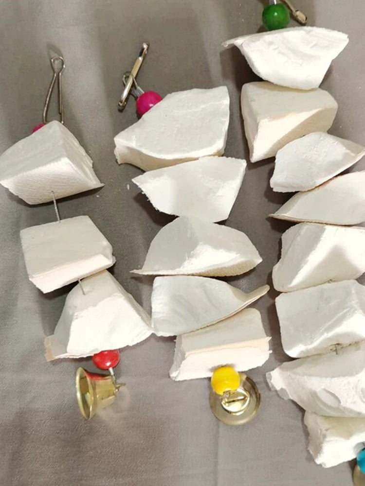 10pcs Pet Bird Food Demineralized Chewing Cuttlefish Bone Edible Crawling Pet Molar Toy Nutritional Supplements Sports Equipment