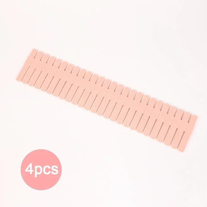 4Pcs Divider Adjustable Household Storage Cabinet Combination Underwear Socks Sundries Cajones Escritorio Drawer Organizer