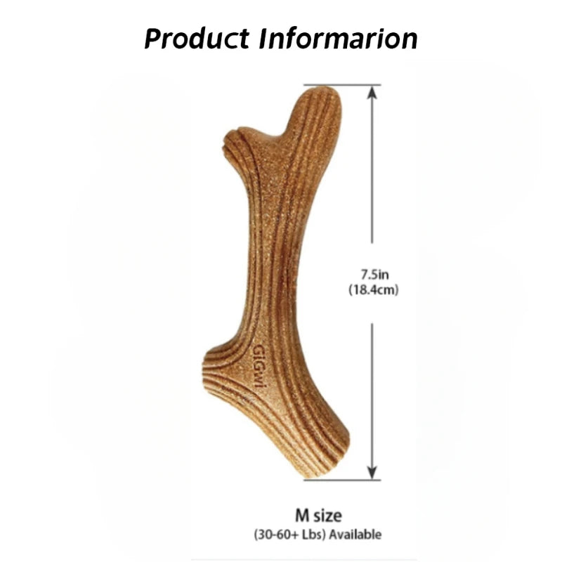 Real Wooden Deer Antlers Dog Chew Toys for Aggressive Chewers Large Dog Chewing Stick Indestructible Tough Durable Pet Toys Gift
