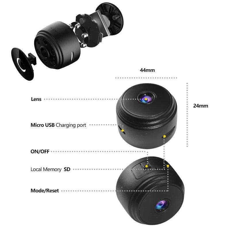 A9 1080P HD Wifi Mini Camera Surveillance Cameras Sensor Camcorder Web Video Smart Home Safety Wireless Security Camera