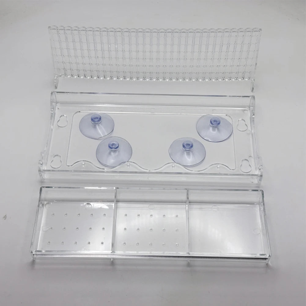 Window Mounted Feeder with Strong Suction Cups Transparent Bird Feeder Acrylic Hanging Birdhouse Feeder for Outside Garden Yard