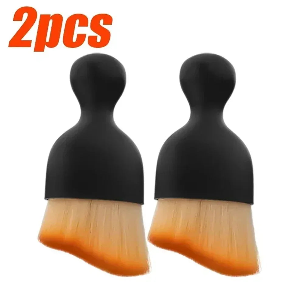 1/2pcs Car Interior Cleaning Brush Ultra Soft Curved Design Car Detailing Brush Cleaning Tools Car Gap Dust Sweeping Soft Brush