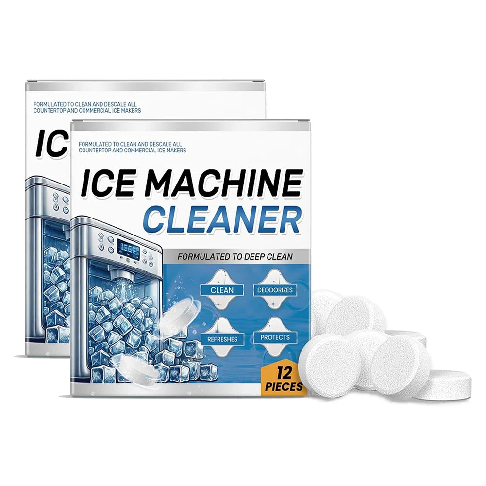Nickel Safe Scale Remover Easy-to-Use Ice Cube Cleaner Ice Maker Cleaner Tablets for Home Use Home Appliance Care