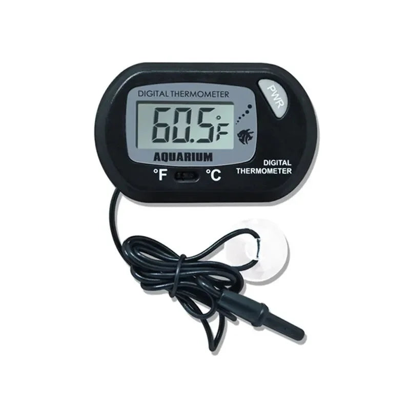Digital Aquarium Thermometer with Probe Suction Cup Fish Tank Water Electronic Thermometer Measurement Degrees Celsius ℃