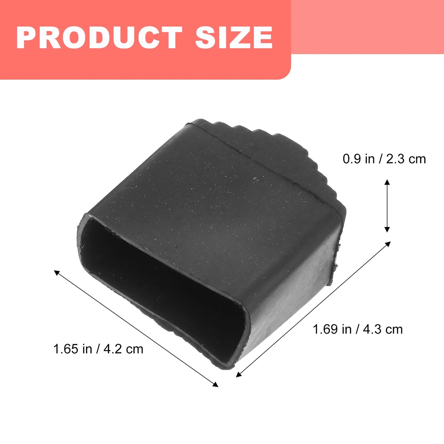 2 Pcs Non Ladder Feet Rubber Covers 2X4cm Foot Pads for Home Stairs Foldable Step Ladder Anti skid Floor