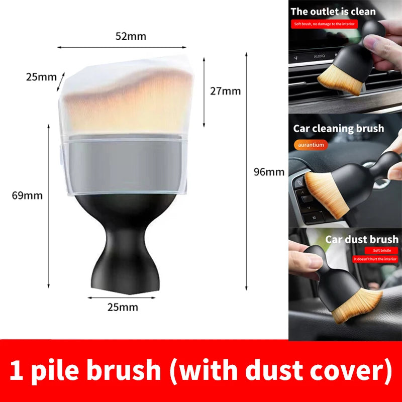 Sweeping Dust Soft Brush Car Wash Tool Artifact Car Interior Gap Dust Brush Air Outlet Cleaning Brush