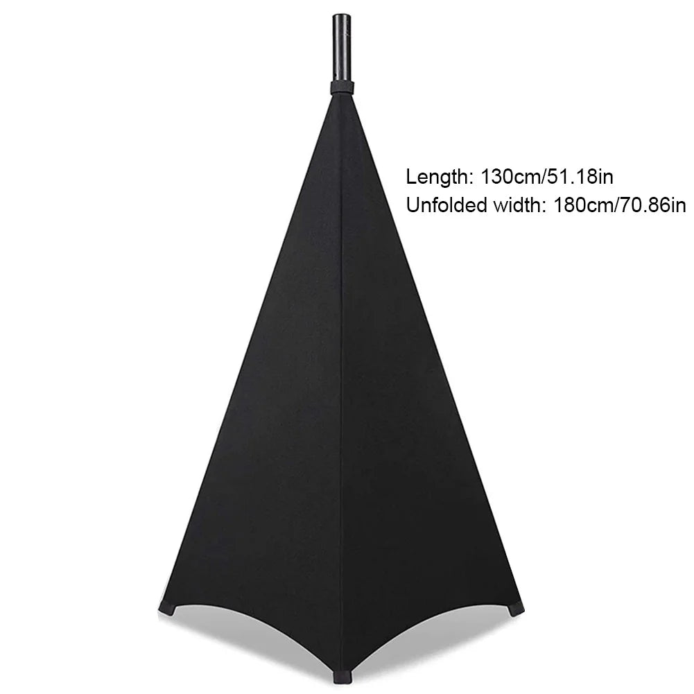 Speaker Stand Cover Universal Height Flexible Stretchable Dj Light Speaker Stand Cover Floor Equipment Tool Blind Accessories