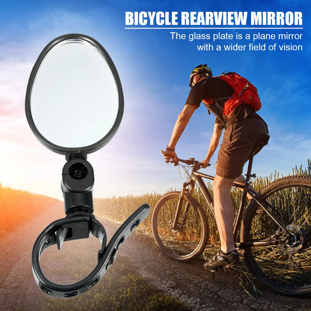 1/2pcs Bicycle Rearview Mirror 360 Degree Adjustable Rotatable Handlebar Rear View Mirror Universal for MTB Road Bike Accessorie
