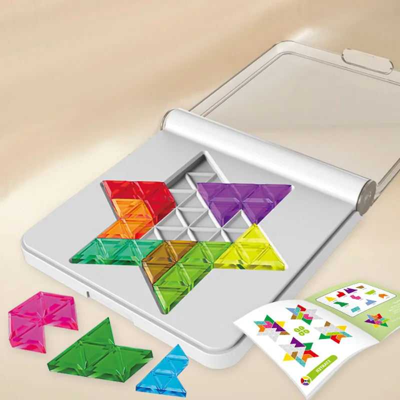 Kids Puzzle Toys Logical Thinking Training Fun Tabletop Games StarMultiple Shapes Colors Advanced Level Gifts for Boys Girls