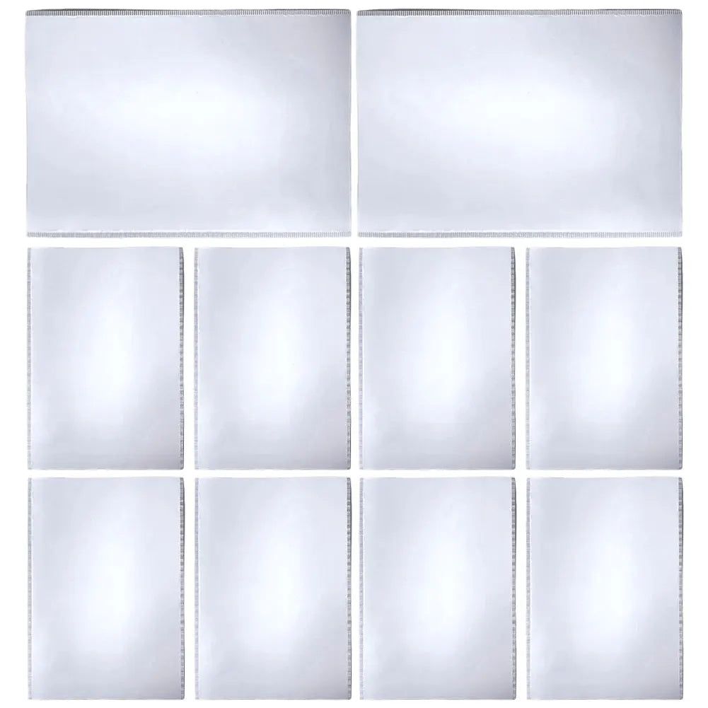10/15Pcs Magnetic Picture Frame Magnetic Photo Frame with White/Black Border Postcard Holder Reusable for Refrigerator Cabinet