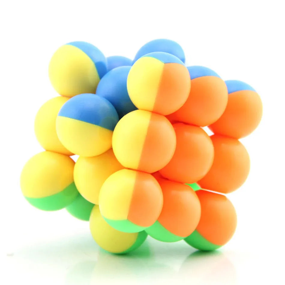 YJ Ball Magic Cubes Professional 3x3x3 6CM Ball Magic Cubes Twist Puzzle Toys for Children Gift Educational Toy