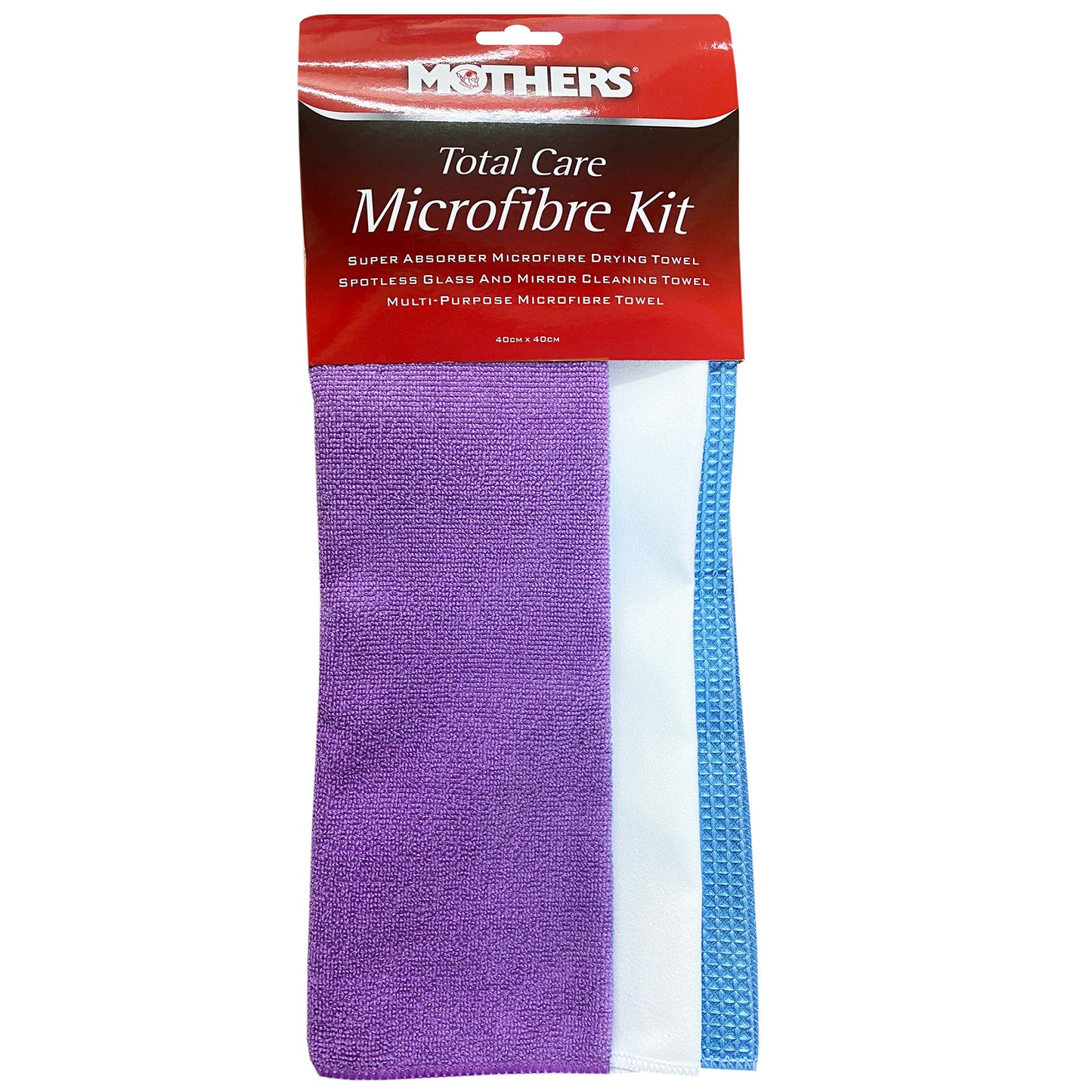Mothers Total Care Microfibre Towel Kit 40x40cm Purple