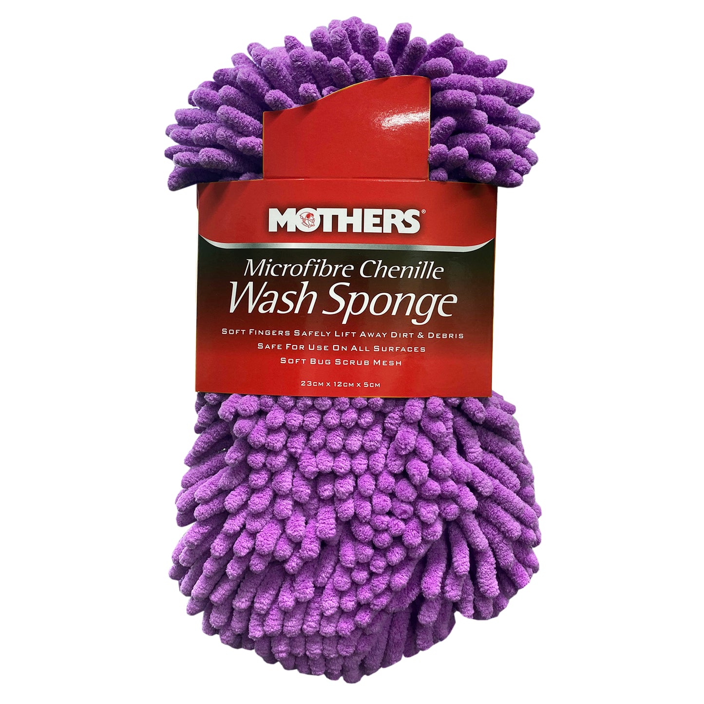 Mothers Microfibre Chenille Wash Sponge Car Cleaning Pad