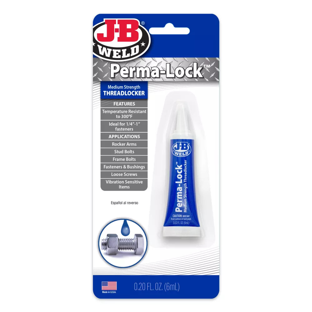 JB Weld Perma-Lock Blue Medium Strength Threadlocker 6ml JB24206