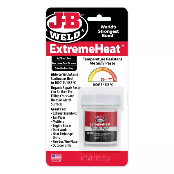 JB Weld ExtremeHeat Metallic Paste 3oz High Temp Repair JB37901