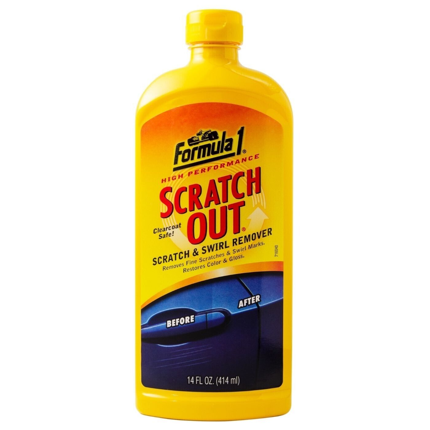 Formula 1 Scratch Out 414ml – Scratch & Swirl Remover, Clear-Coat Safe