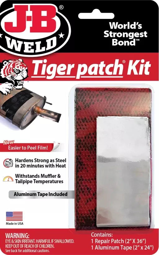 JB Weld Tiger Patch Muffler Repair Kit Exhaust Bandage JB39205