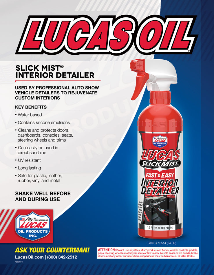Lucas Interior Detailer 710ml – Cleaner & Protectant for Car Interiors – AU Stock + Multi-Buy Deal