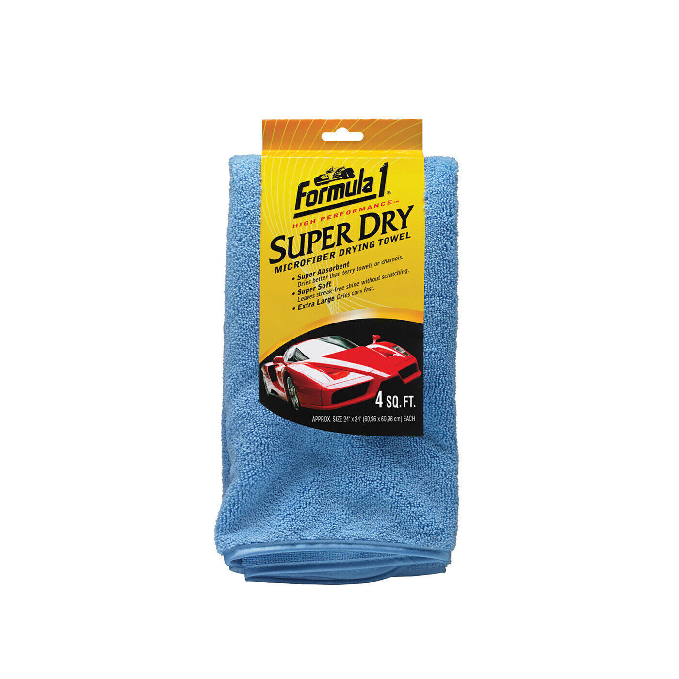 Formula 1 Super Dry Microfibre Drying Towel 60×60cm – Extra-Thick | AU