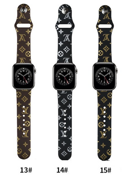 For Apple Watch Painted Silicone Band Strap for iWatch Ultra Series 8/7/6/3/SE