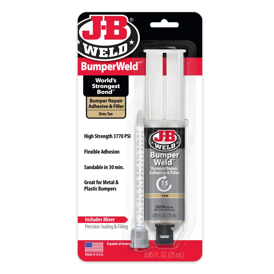 JB Weld BumperWeld Fast-Set Plastic Bumper Repair Epoxy 25ml JB50134
