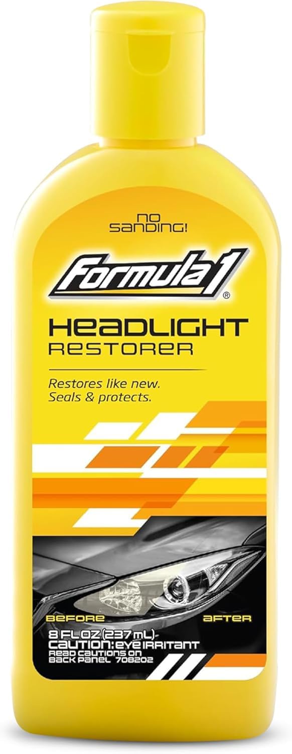 Formula 1 Headlight Cleaner & Sealant 237ml – Clears Haze, UV Protection