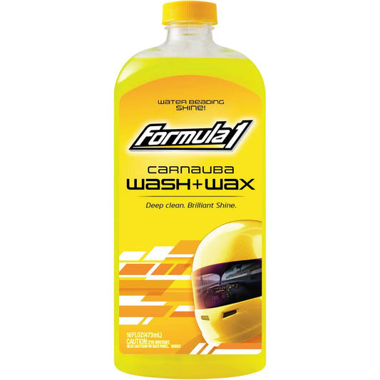 Formula 1 Carnauba Wash & Wax 473ml – Clean & Protect Car Shampoo