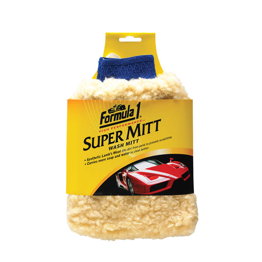 Formula 1 Super Mitt Wool Wash Mitt – High-Foam, Scratch-Safe | AU