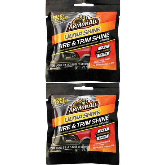 Armor All Ultra Shine Tire & Trim Sponge 2-Pack – Easy Gloss Applicators