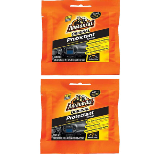 Armor All Protectant Applicator Sponge 2-Pack – Soft Foam for Tyre/Trim