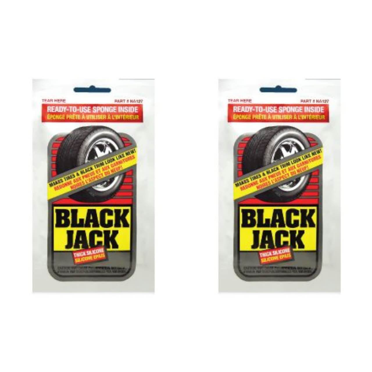 Black Jack Tyre & Trim Applicator Sponges 2-Pack – Shine & Restore Black Trim