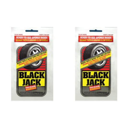 Black Jack Tyre & Trim Applicator Sponges 2-Pack – Shine & Restore Black Trim